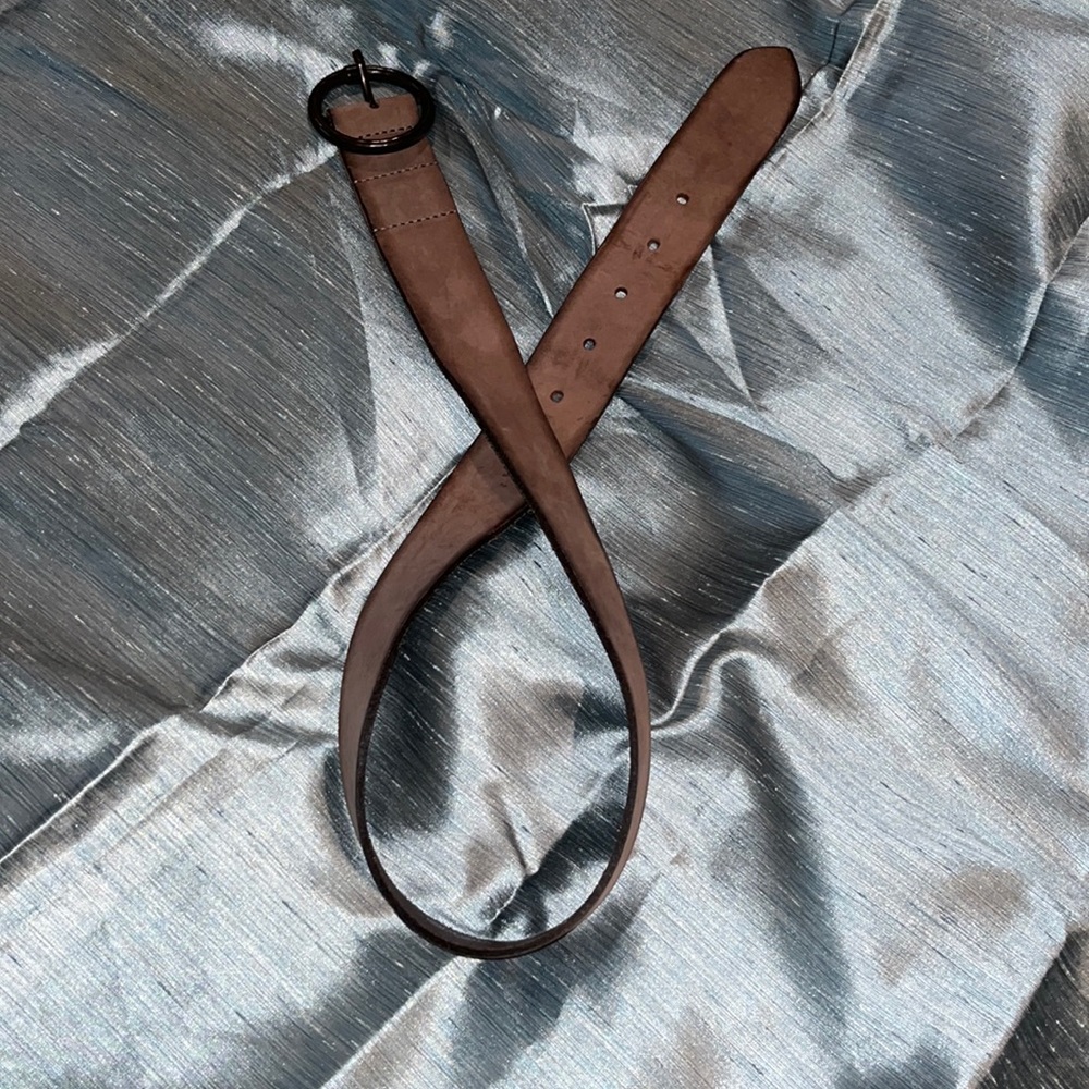 AMSTERDAM HERITAGE 45501 Pip | Vintage Round Buckle Leather Belt